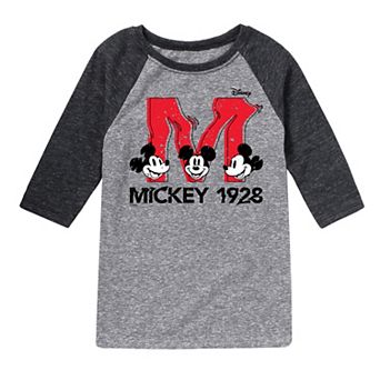 Disney's Mickey Mouse Boys 8-20 1928 Raglan Graphic Tee