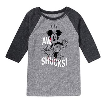 Disney's Mickey Mouse Boys 8-20 Aw Shucks Raglan Graphic Tee