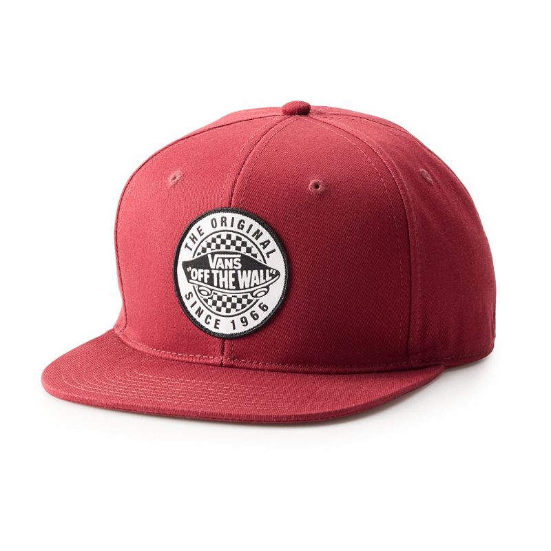 UPC 196573000117 product image for Men's Vans® Circle Logo Snapback Hat, Sundried Red | upcitemdb.com