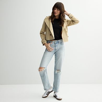 Juniors' SO® High-Rise '90s Straight Jeans