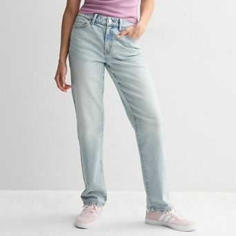 Juniors' SO® High-Rise '90s Straight Jeans