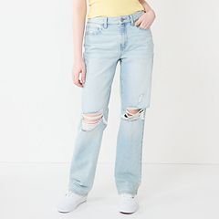 Juniors' SO® High-Waisted Cargo Denim Joggers