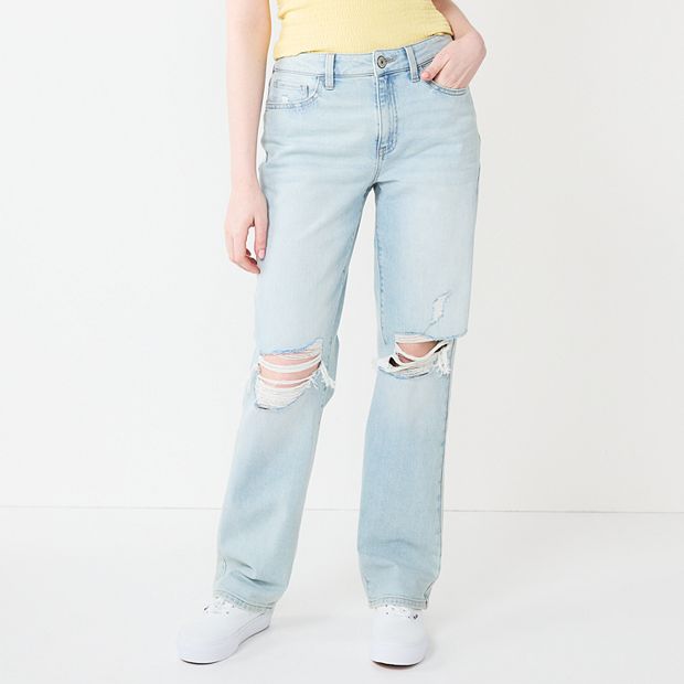 Juniors' SO® High-Rise '90s Straight Jeans