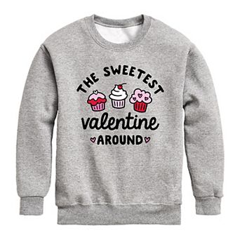 Boys 8-20 "Sweetest Valentine Around" Crew Fleece Sweatshirt