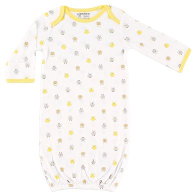 Luvable Friends Baby Unisex Cotton Gowns, Owl