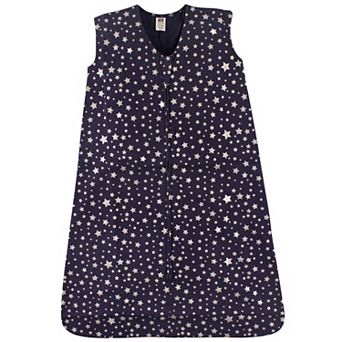Hudson Baby Infant Cotton Sleeveless Wearable Sleeping Bag, Sack, Blanket, Star