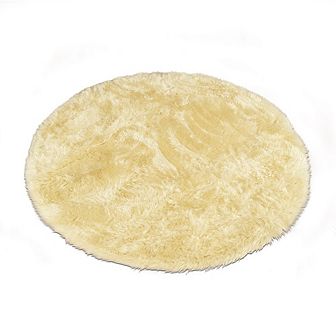 Walk on Me Faux Fur Super Soft 5 ft. Round Area Rug Made in France