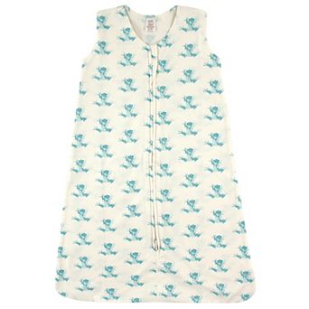 Touched by Nature Baby Organic Cotton Sleeveless Wearable Sleeping Bag, Sack, Blanket, Geometric Frog