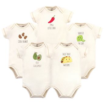 Touched by Nature Organic Cotton Bodysuits 5 pk Taco