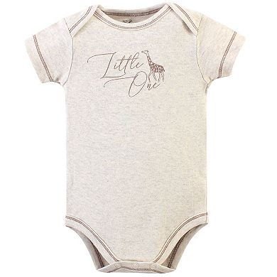 Touched by Nature Organic Cotton Bodysuits 5pk, Little Giraffe, 0-3 Months