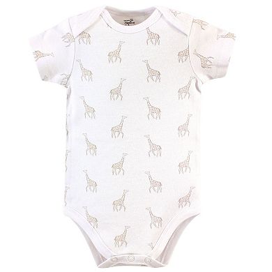 Touched by Nature Organic Cotton Bodysuits 5pk, Little Giraffe, 0-3 Months