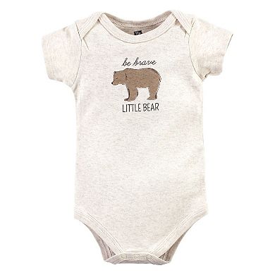 Hudson Baby Cotton Bodysuits, Forest Fox, 0-3 Months