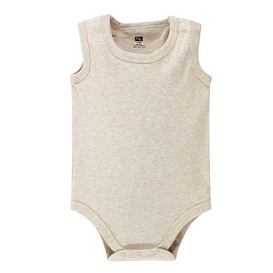 Hudson Baby Cotton Sleeveless Bodysuits 8pk, Heather Gray, 6-9 Months