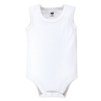 Hudson Baby Cotton Sleeveless Bodysuits 8pk, Heather Gray, 6-9 Months