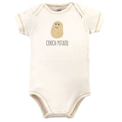 Touched by Nature Organic Cotton Bodysuits 5pk, Mushroom