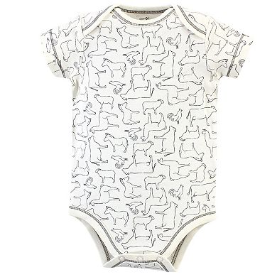 Touched by Nature Organic Cotton Bodysuits 5pk, Farm Friends