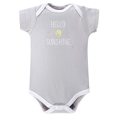 Hudson Baby Cotton Bodysuits 6pk, Star And Moon