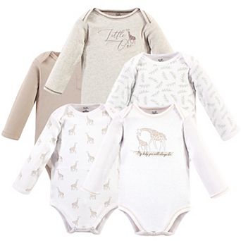 Touched by Nature Organic Cotton Long-Sleeve Bodysuits 5 pk Little Giraffe