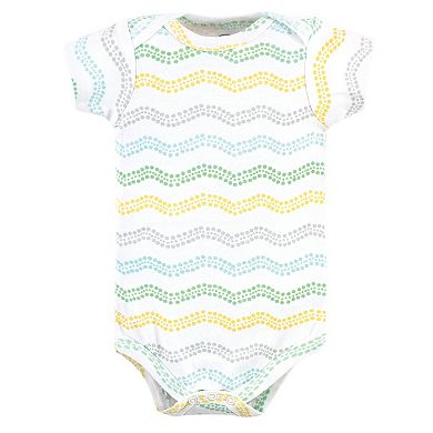 Luvable Friends Cotton Bodysuits 5pk, Unisex Basic Elephant