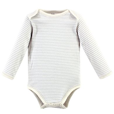 Touched by Nature Organic Cotton Long-Sleeve Bodysuits 5pk, Farm Friends