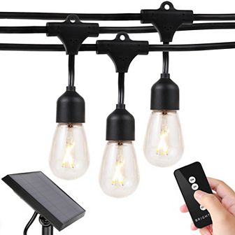 Brightech Ambience Pro 48 Ft. Outdoor Solar Led String Lights With Remote Control