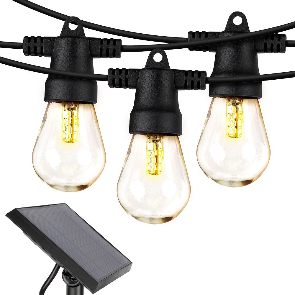 Brightech Ambience Pro Outdoor Solar Led 1-watt String Lights With Warm White Hue