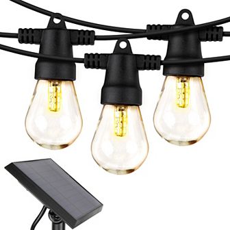 Brightech Ambience Pro 27 Ft. Outdoor Solar Led 1 watt String Lights With Warm White Hue