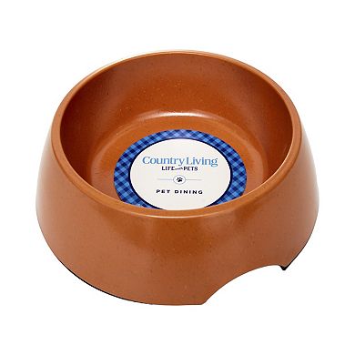 Country Living Set Of 2 Natural Fiber Dog Bowls Teal/32oz