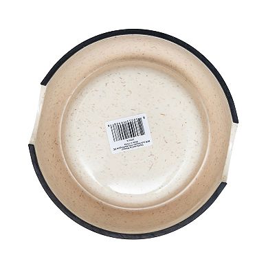 Country Living Set Of 2 Natural Fiber Dog Bowls Teal/64oz