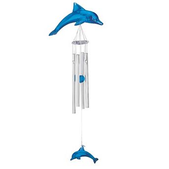 FC Design 16" Long Dolphin Acrylic Wind Chime Marine Life Garden Patio Decoration Perfect Gifts for Holiday Patio Garden Decor