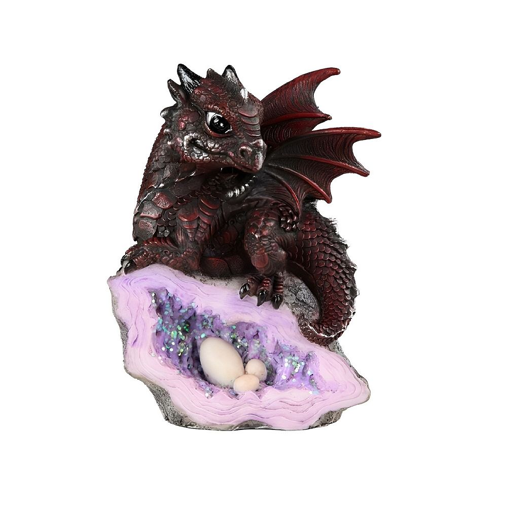 FC Design 5"H Medieval Red Volcano Dragon with Eggs Statue Fantasy ...