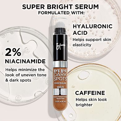 Bye Bye Dark Spots Concealer + Serum with Niacinamide & Hyaluronic Acid