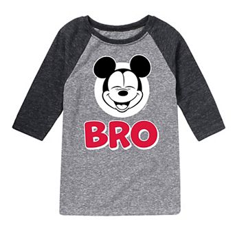 Disney's Mickey Mouse Boys 8-20 Bro Raglan Graphic Tee