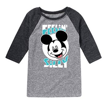 Disney's Mickey Mouse Boys 8-20 Feelin' Silly Raglan Graphic Tee