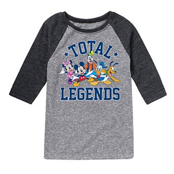 Disney's Mickey Mouse & Friends Boys 8-20 Total Legends Raglan Graphic Tee
