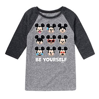Disney's Mickey Mouse Boys 8-20 Be Yourself Raglan Graphic Tee