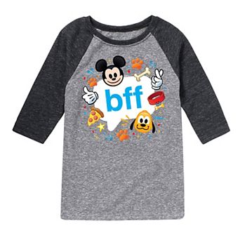 Disney's Mickey Mouse & Friends Boys 8-20 BFF Raglan Graphic Tee