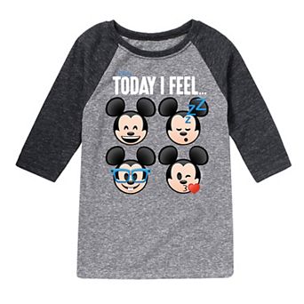 Disney's Mickey Mouse Boys 8-20 Emotions Raglan Graphic Tee