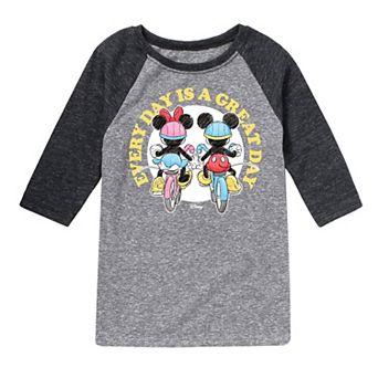 Disney's Mickey & Minnie Mouse Boys 8-20 Great Day Raglan Graphic Tee