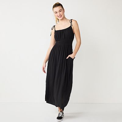 Juniors SO Tie Shoulder Maxi Dress