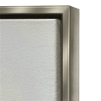 Stupell Home Decor Summer Daisy Jar Silver Finish Framed Wall Art
