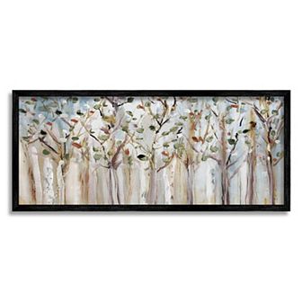 Stupell Home Decor Abstract Birch Trees Framed Wall Art