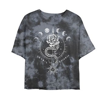 Juniors' Cosmic Dreamer Lunar Phases Rose Tee