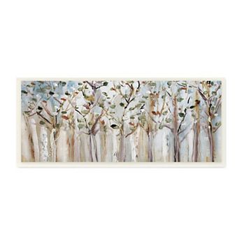 Stupell Home Decor Abstract Birch Trees Plaque Wall Art
