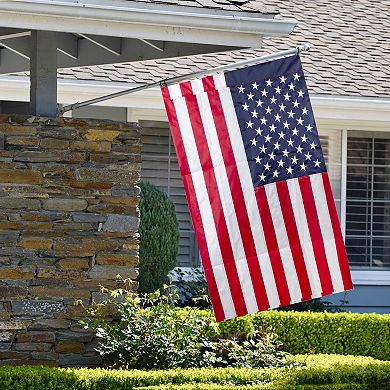 Patriotic Americana Embroidered Outdoor House Flag 28" x 40"