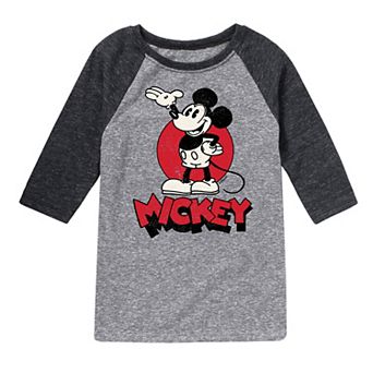 Disney's Mickey Mouse Boys 8-20 Raglan Tee