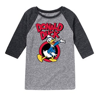 Disney's Donald Duck Boys 8-20 Raglan Tee