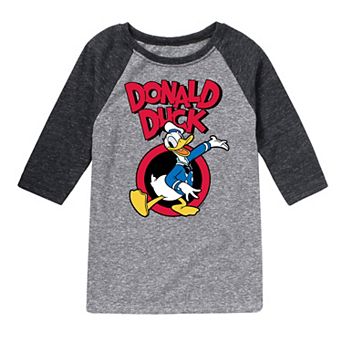 Disney's Donald Duck Boys 8-20 Raglan Tee