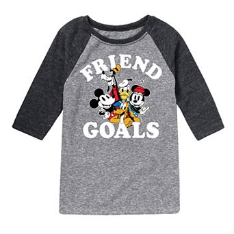Disney's Boys 8-20 Friend Goals Raglan Tee