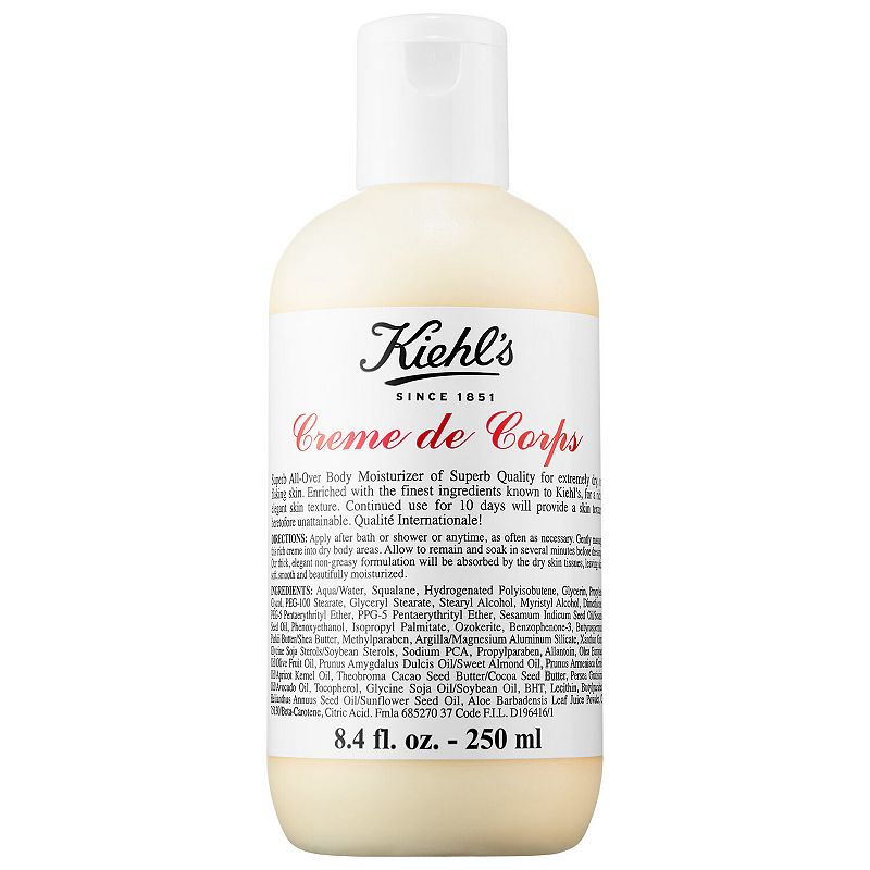Kiehl's Since 1851 Creme de Corps Refillable Hydrating Body Lotion with Squalane,